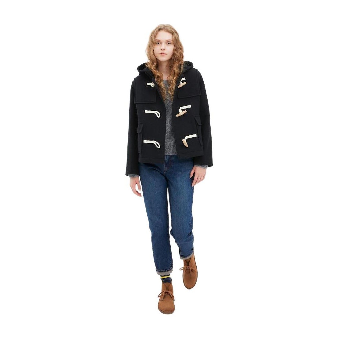 UNIQLO x JW Anderson FW23 Duffle Coat Black