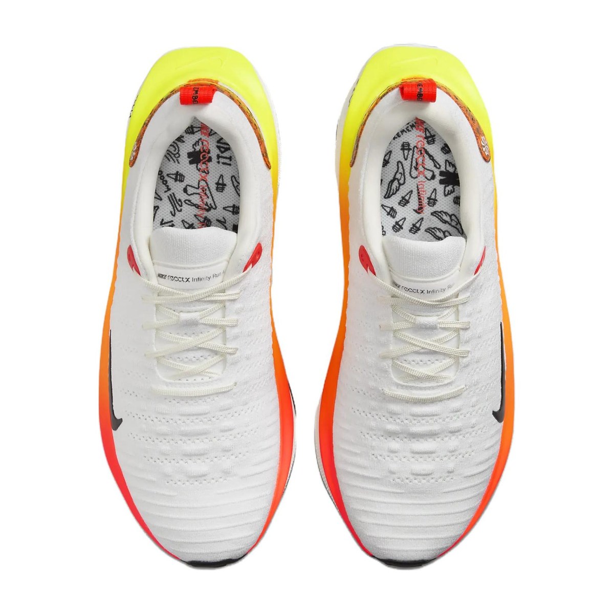 Nike React Infinity Run Flyknit 4 White Red Orange