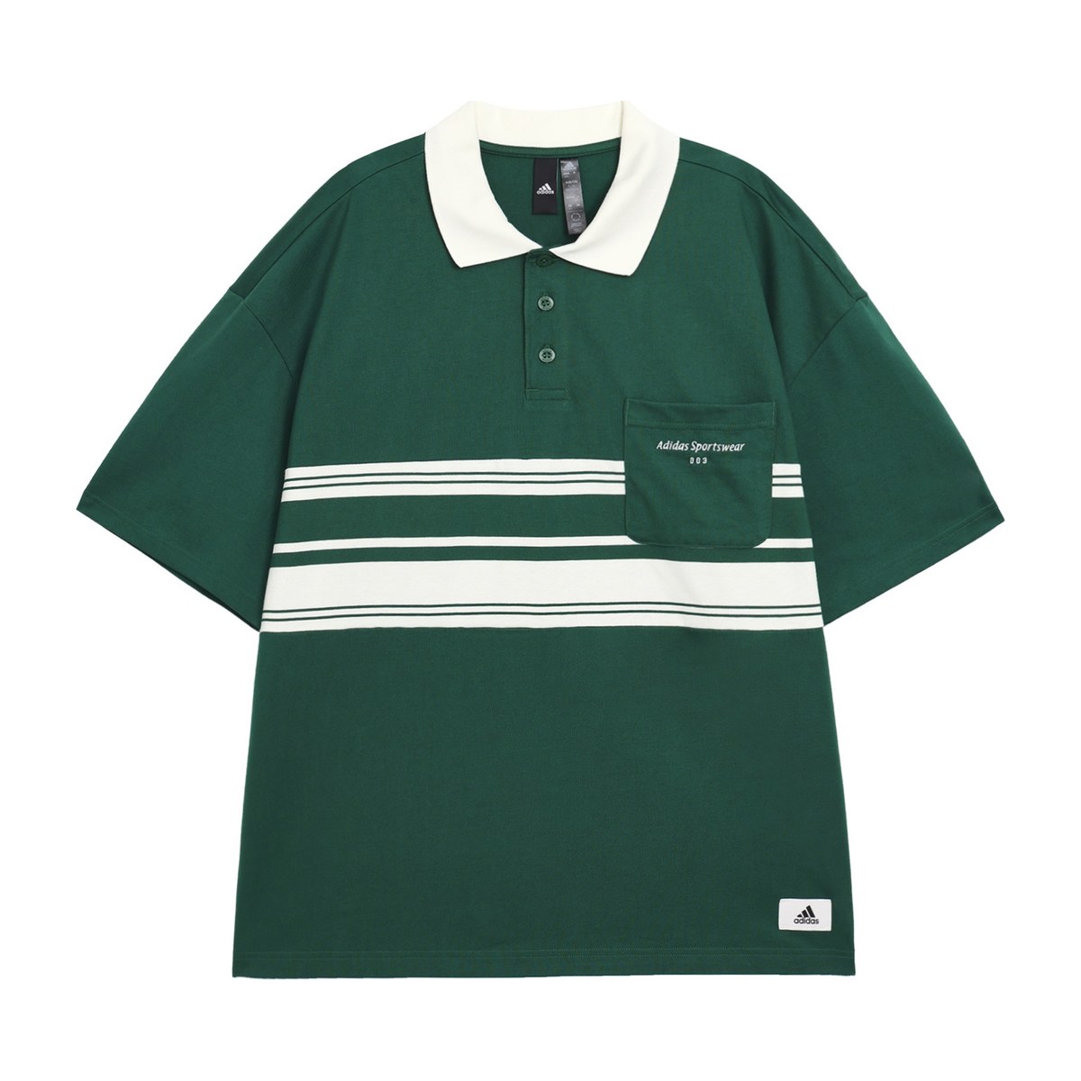 adidas Pocket Polo Shirt Forest Green