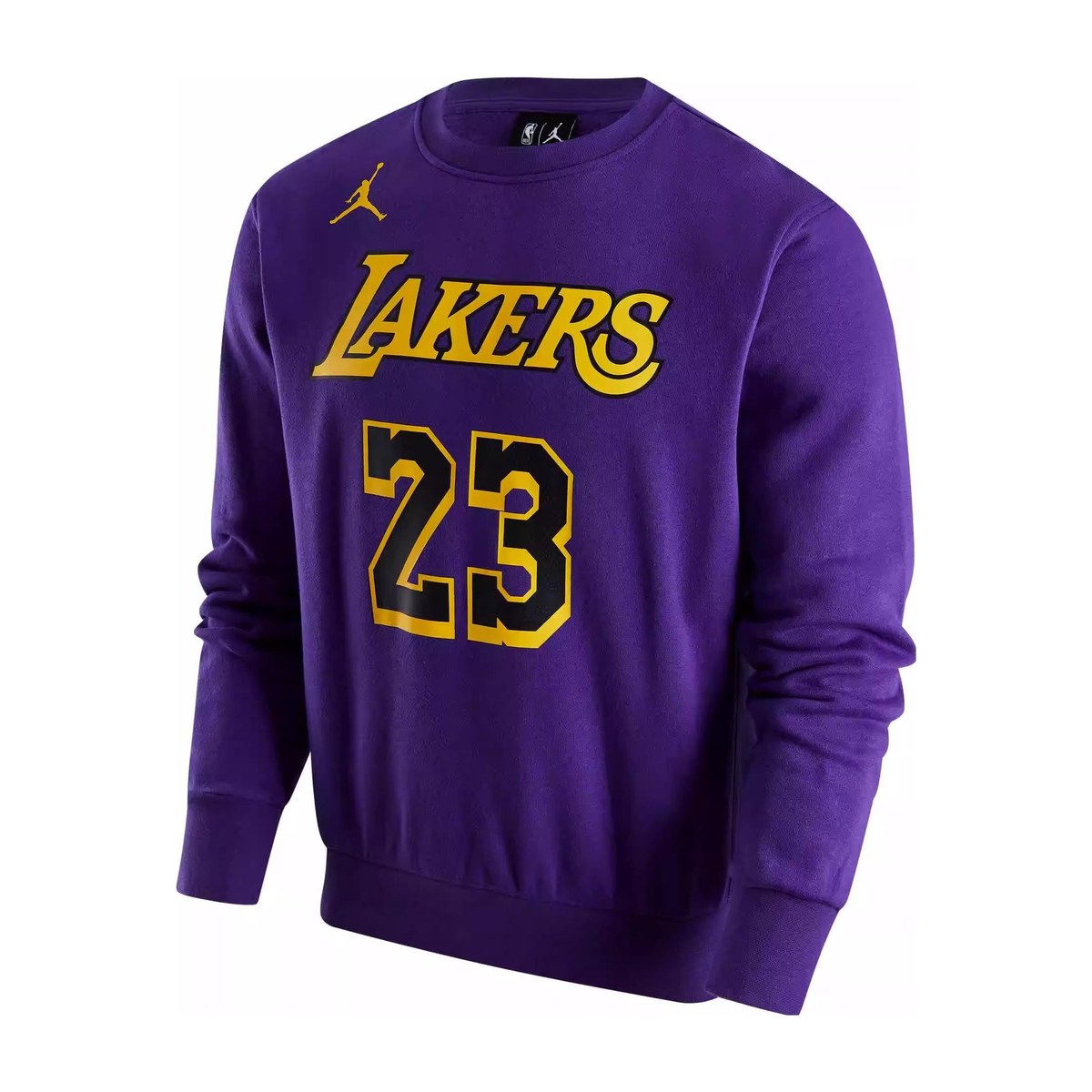 Jordan NBA Los Angeles Lakers Crewneck Sweatshirt Purple