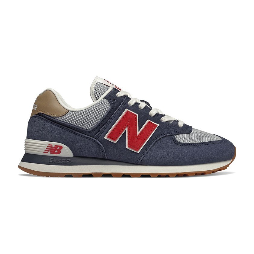 New Balance 574 Night Blue Red