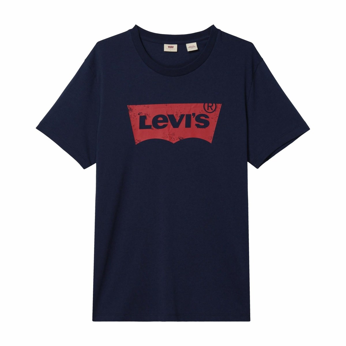 Levis Logo Print T-Shirt Navy
