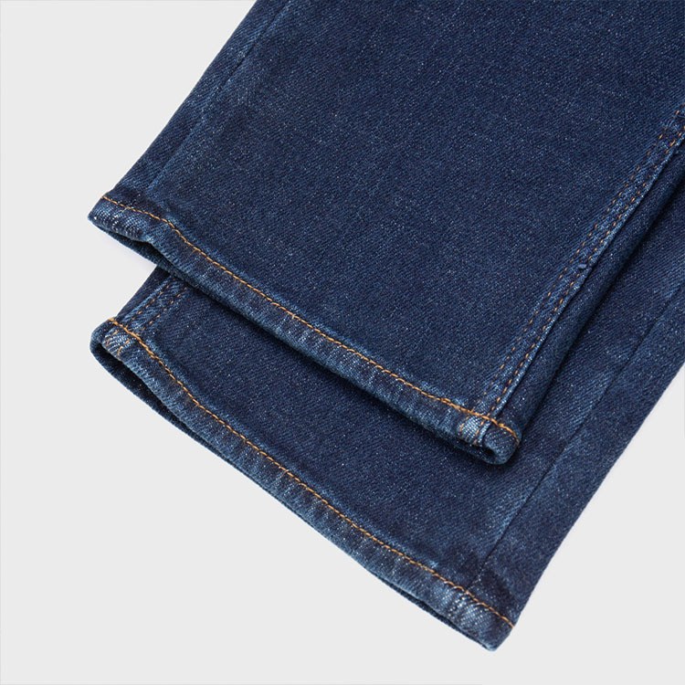 Emporio Armani FW24 Logo Patch Straight Jeans Blue