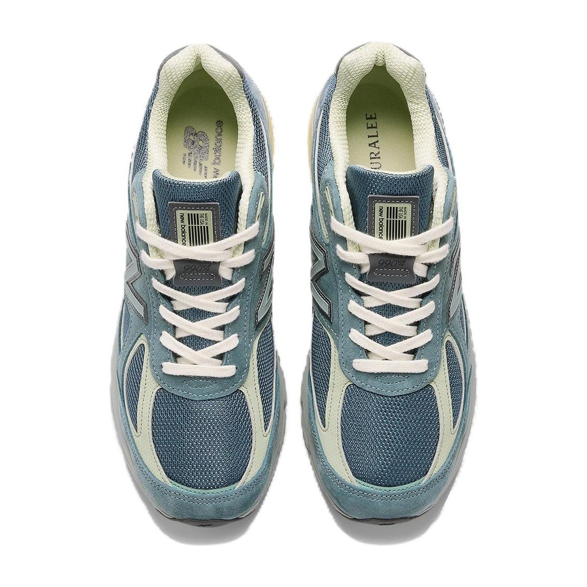 Auralee x New Balance 990 V4 Blue