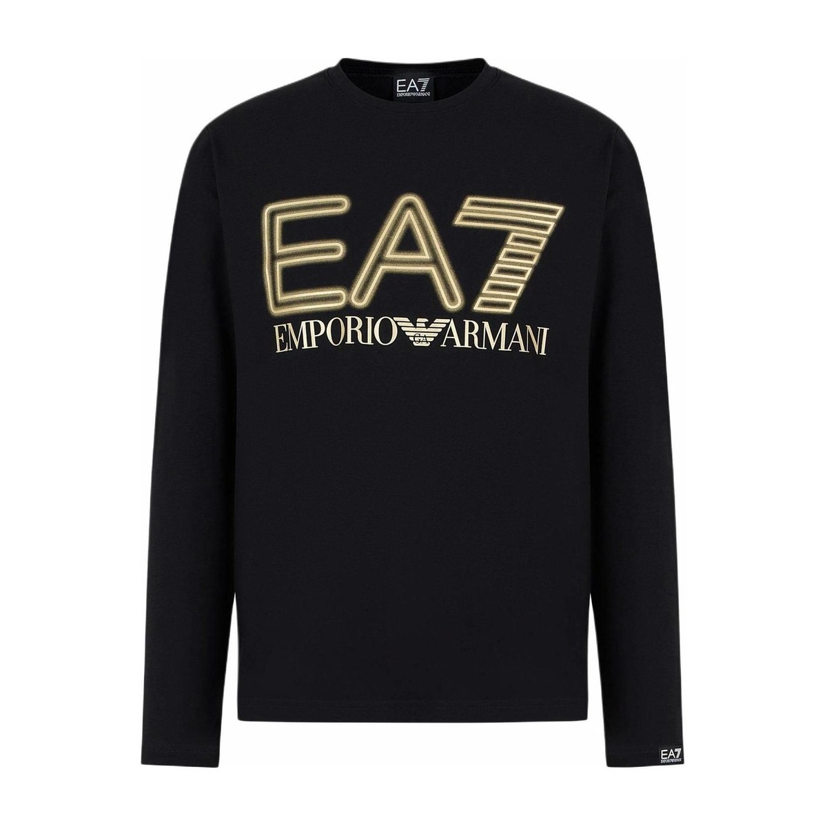 Emporio Armani Logo Crewneck Sweatshirt Black