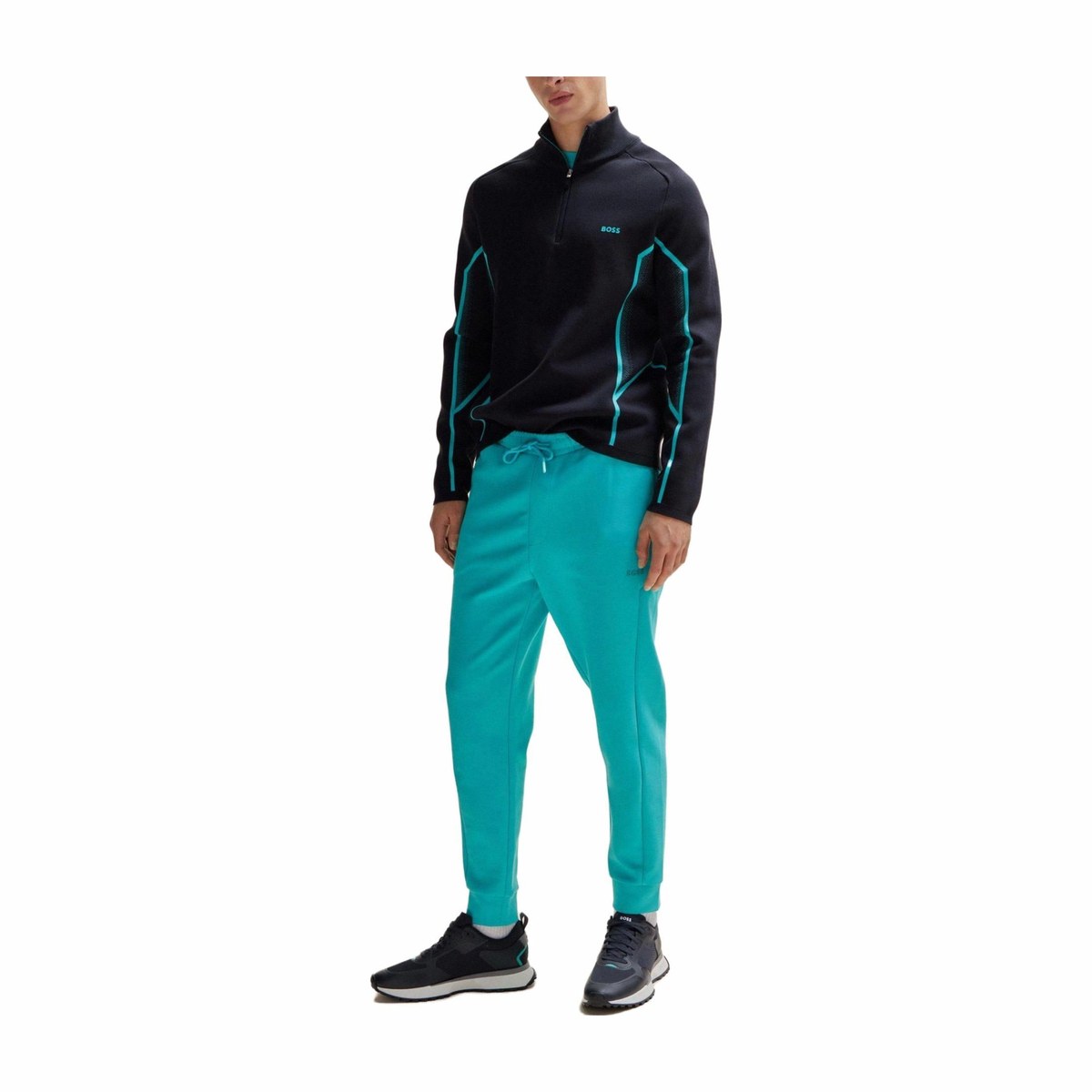 HUGO BOSS Zip-Neck Sweater