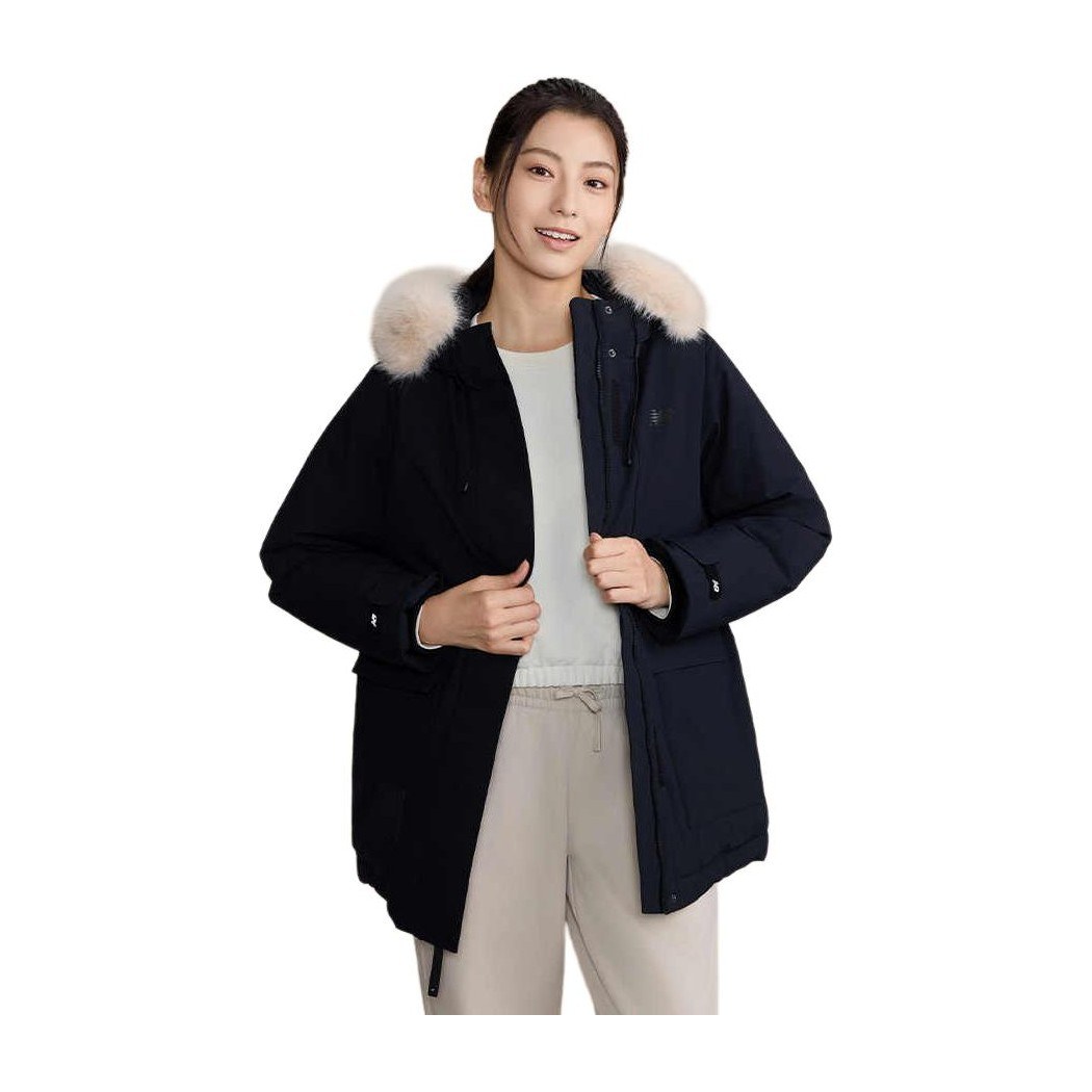 New Balance Hooded Windbreaker Jacket Black