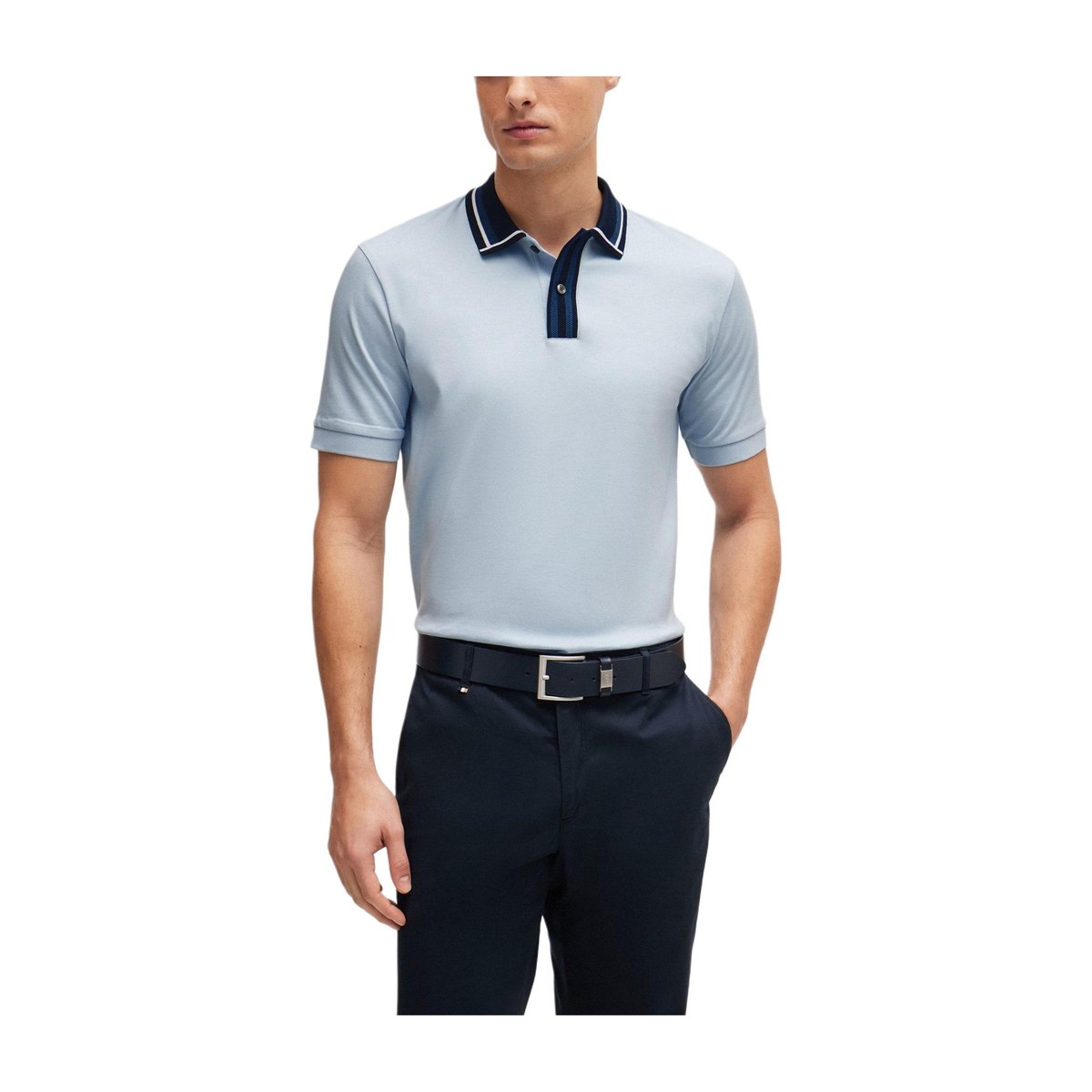 HUGO BOSS Mercerised-Cotton Slim-Fit Polo Shirt