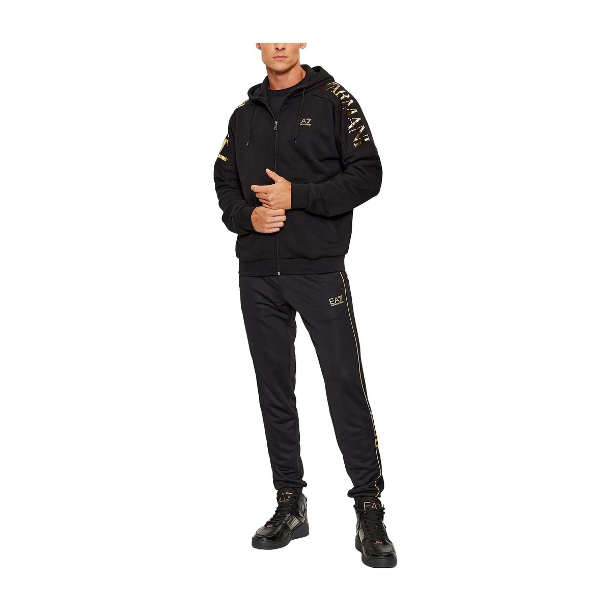 Emporio Armani EA7 Hoodie Jacket Black