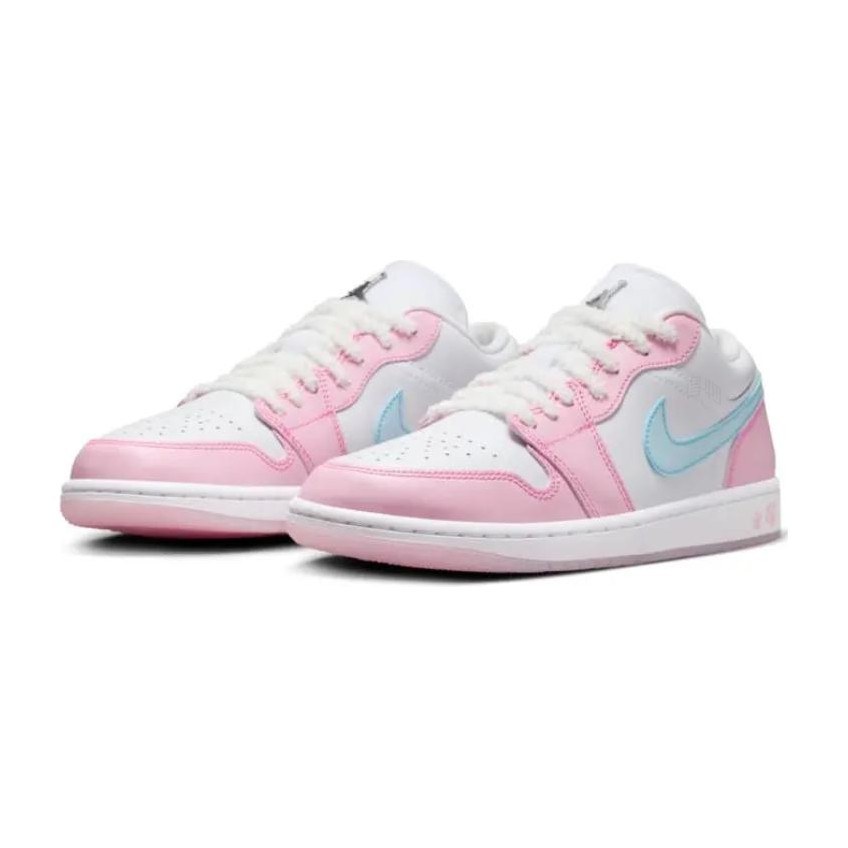 Jordan Air Jordan 1 Low "White/Pink Foam/Glacier Blue"
