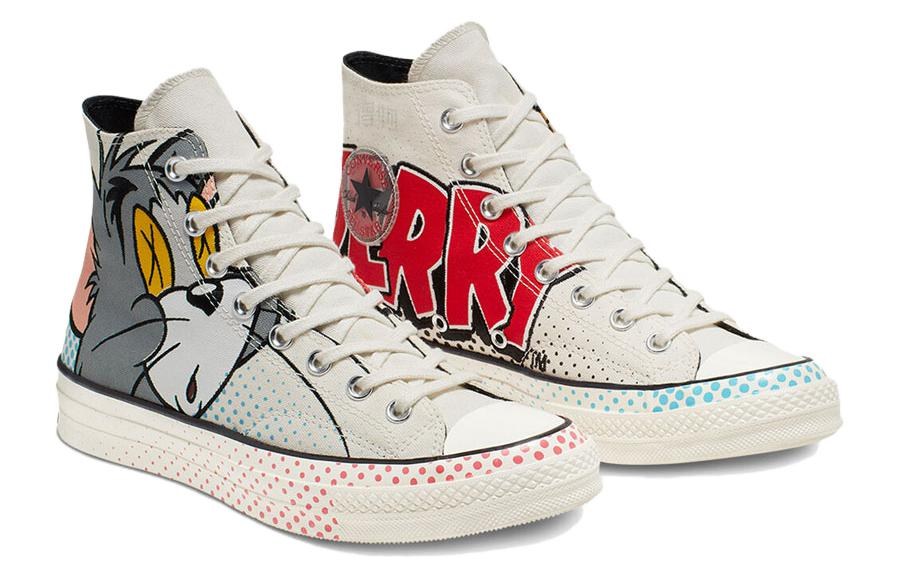 Converse Chuck Taylor All Star 1970s Tom & Jerry White Brown Red