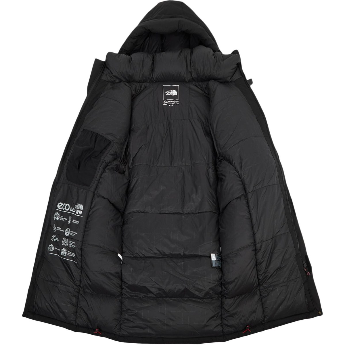The North Face Logo Embroidered Hooded Down Jacket