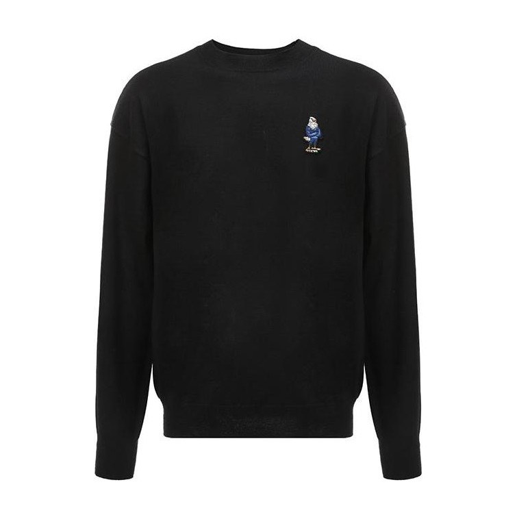 Emporio Armani Cartoon Jacquard Crewneck Sweater