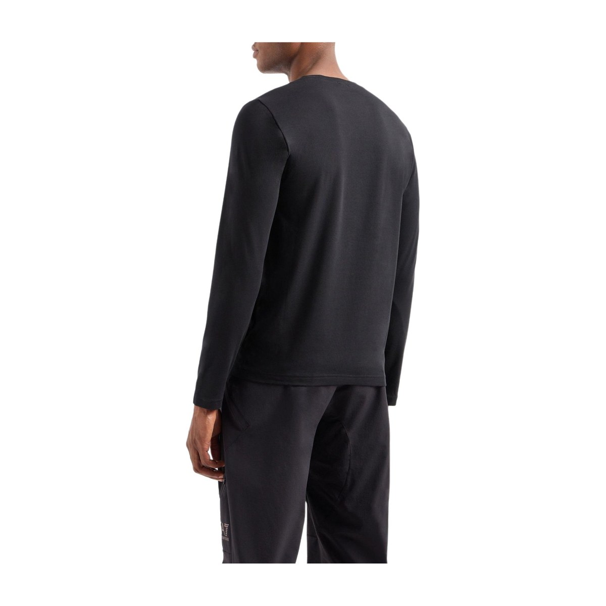 Emporio Armani Logo Crewneck Sweatshirt Black