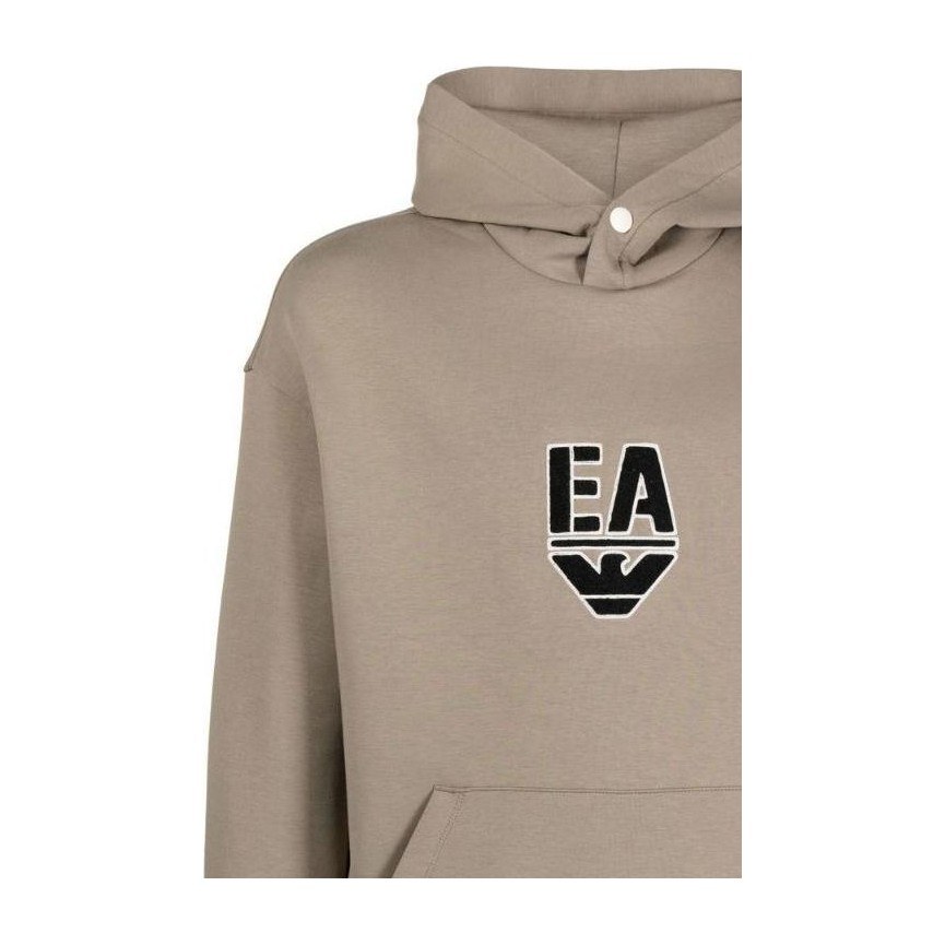 Emporio Armani FW22 Logo Hoodie Mist Grey