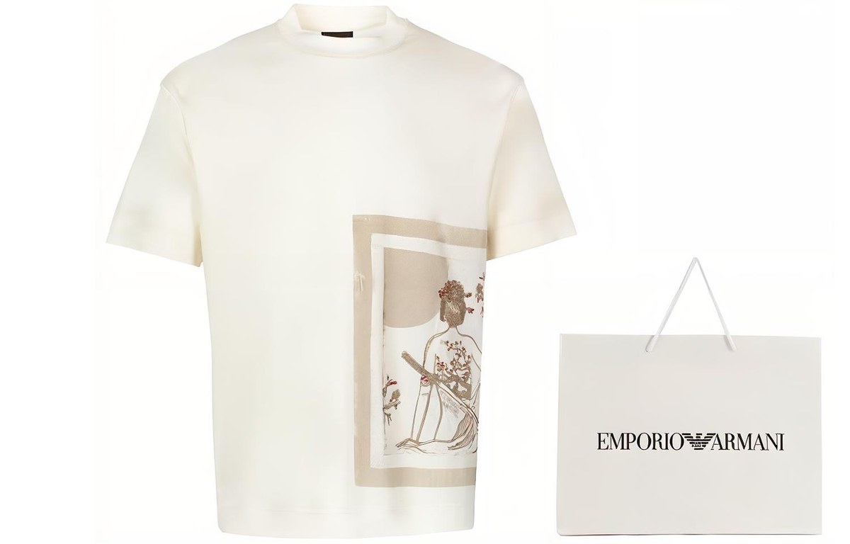 Emporio Armani Printed Crew Neck T-Shirt