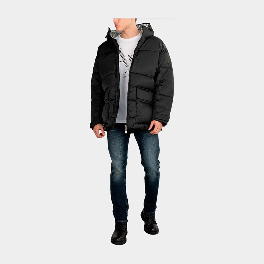 Armani Exchange Black Down Jacket