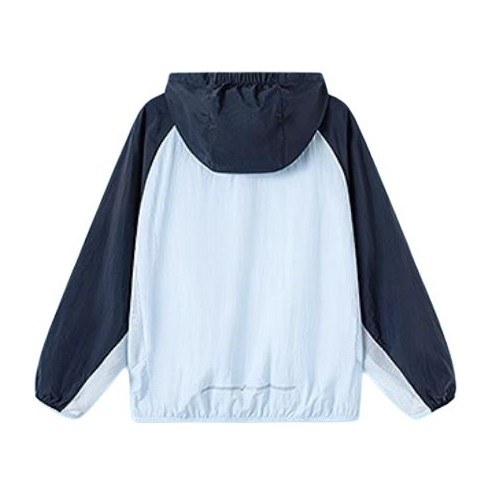 Asics Outdoor Performance Woven Hoodie Light Blue Youth