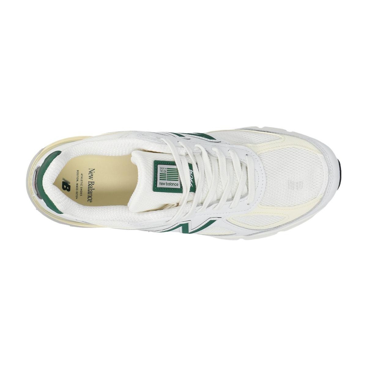 New Balance 990 V4 White Green
