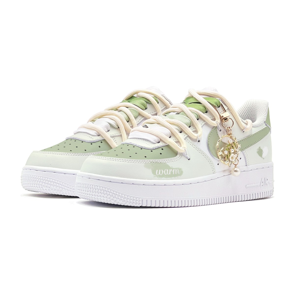 Nike Air Force 1 Low GS Green White