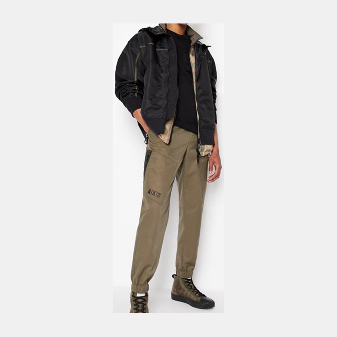 Armani Exchange Nylon Jacket Black