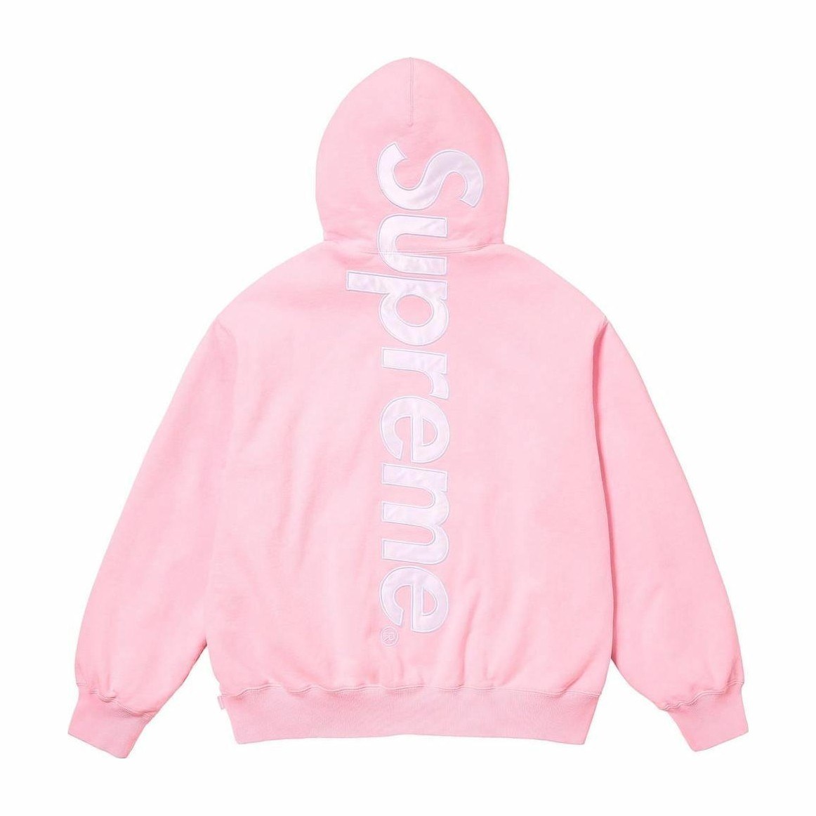 Supreme Satin Appliqué Hooded Sweatshirt