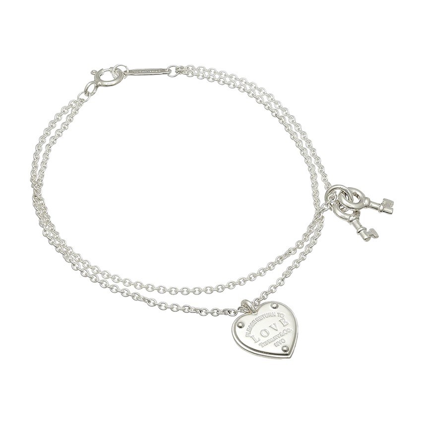 Tiffany & Co. Return To Tiffany Double Chain Bracelet Silver