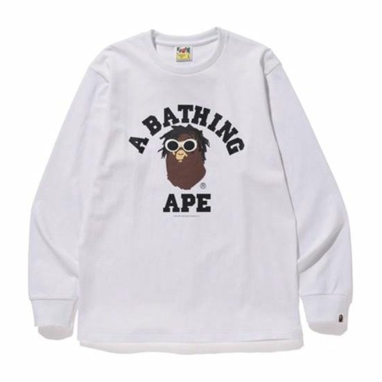 BAPE x Wiz Khalifa College L/S Tee