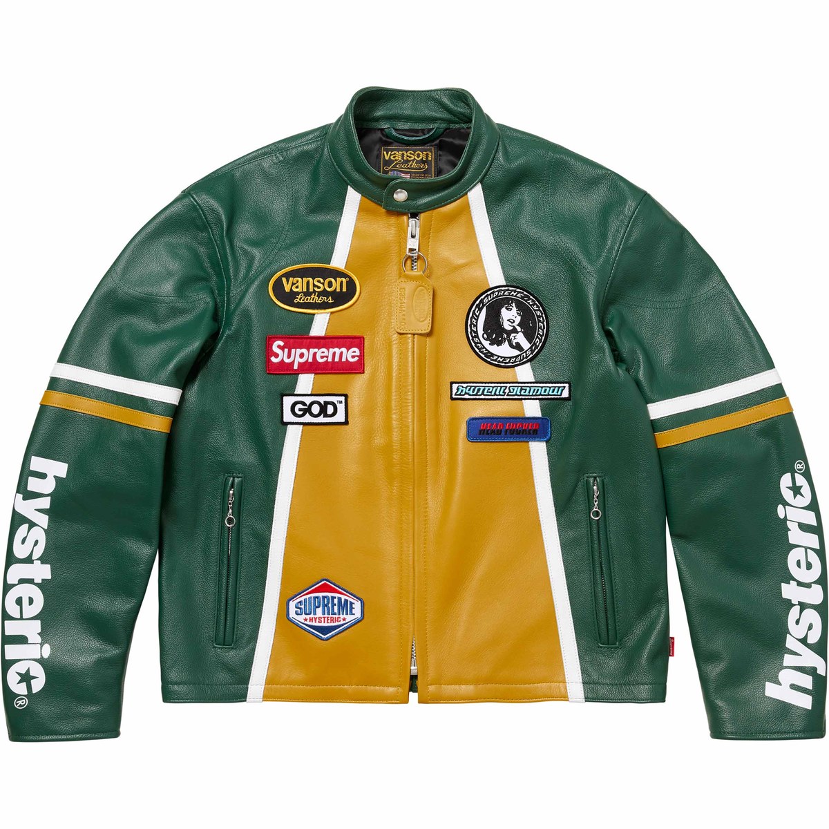 Supreme x HYSTERIC GLAMOUR Vanson Leather Jacket