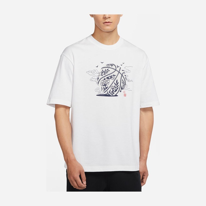 Jordan Printed Crewneck T-Shirt White