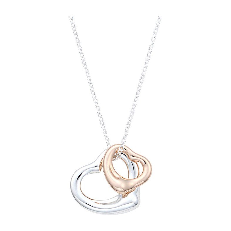 Tiffany & Co. Elsa Peretti Open Heart Necklace Silver