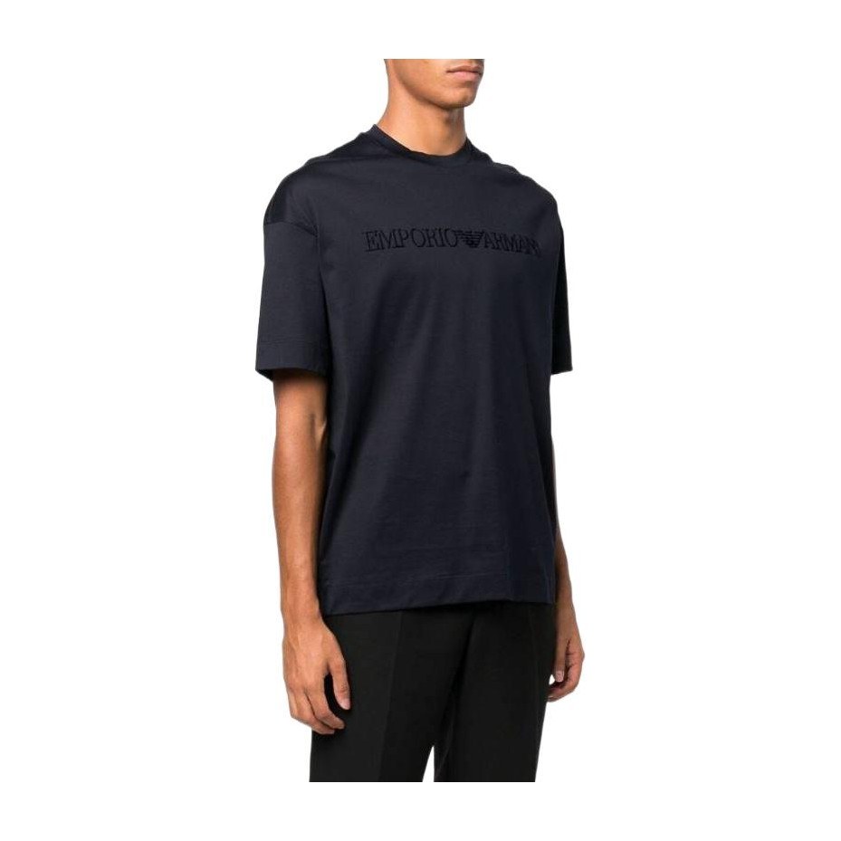 Emporio Armani SS22 Logo T-Shirt Blue