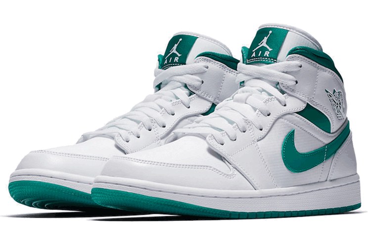 Jordan Air Jordan 1 Mid White Mystic Green
