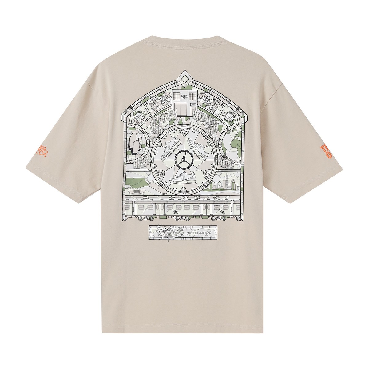 Jordan x Shelflife Logo T-Shirt Beige