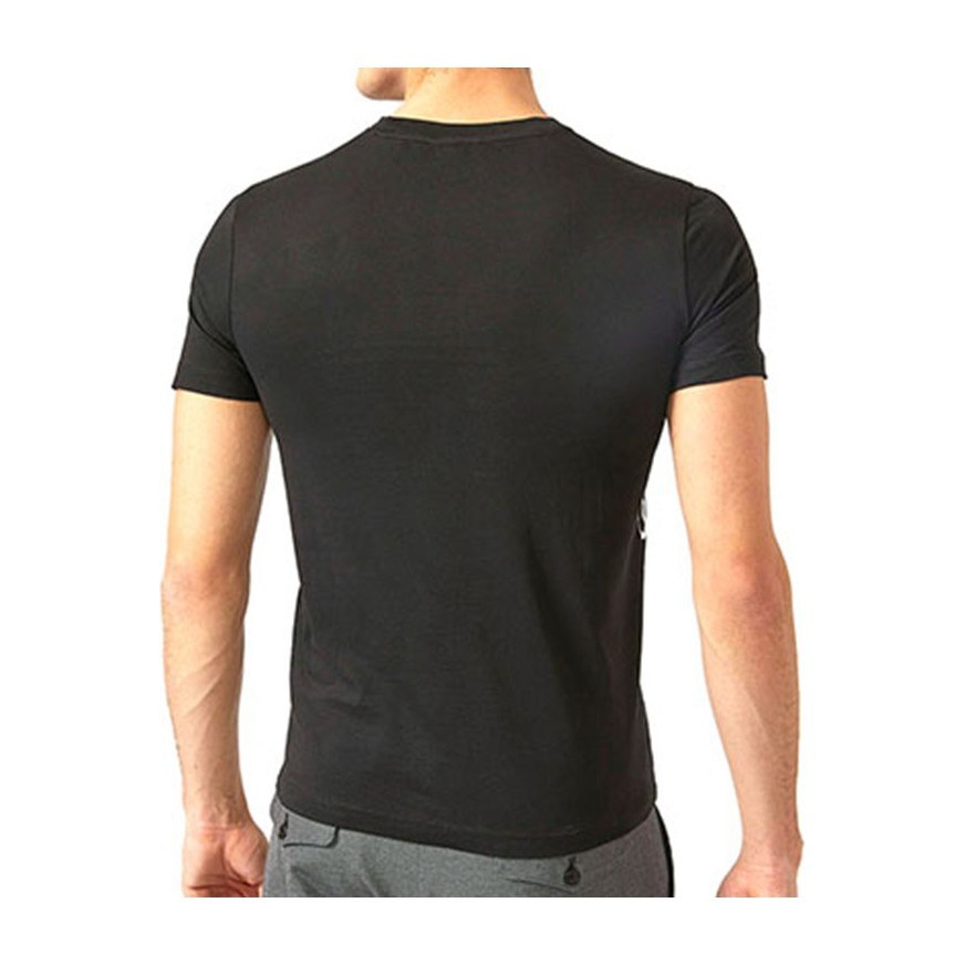 Emporio Armani Printed Crew Neck T-Shirt Black