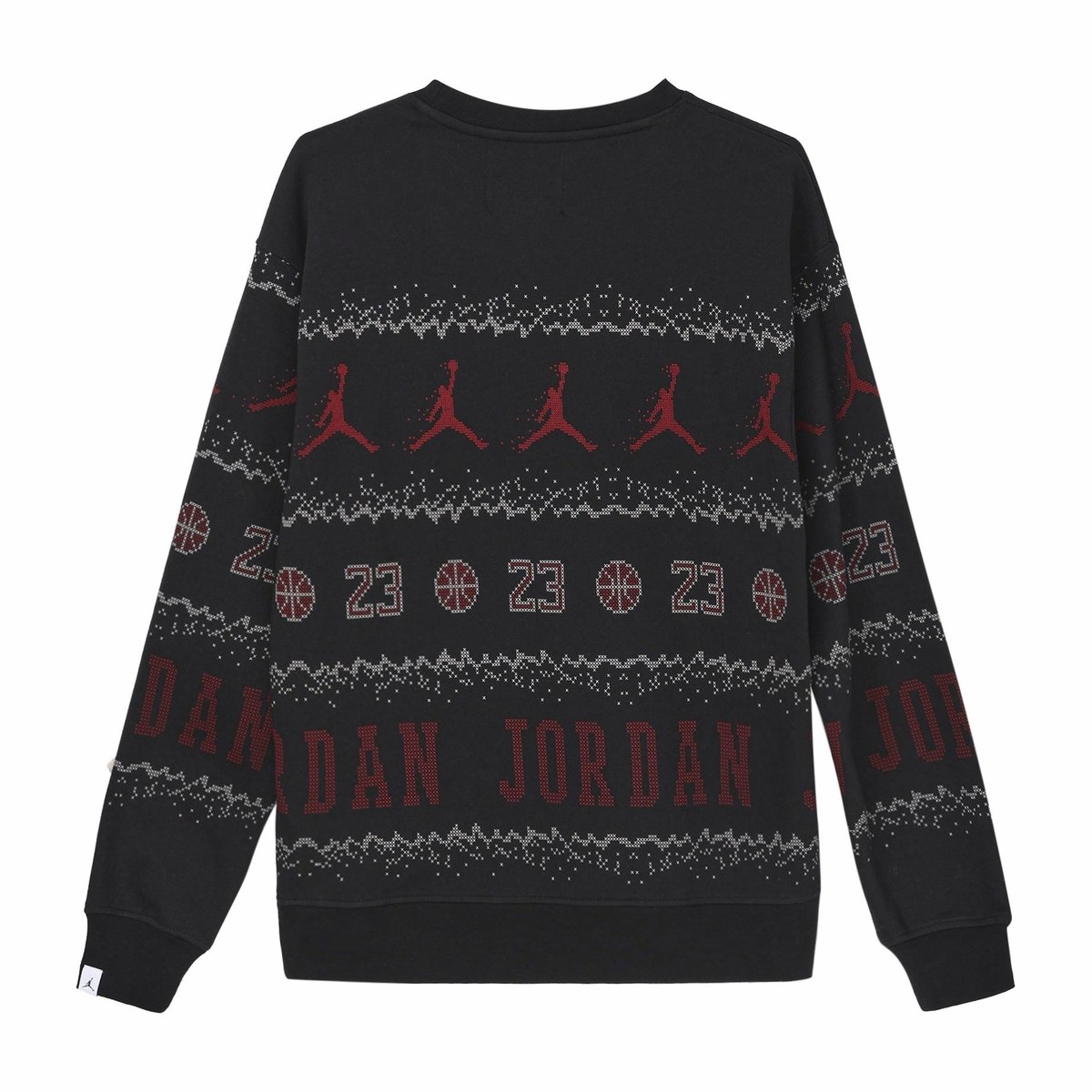 Jordan Essentials Holiday Logo Crewneck Sweatshirt Black