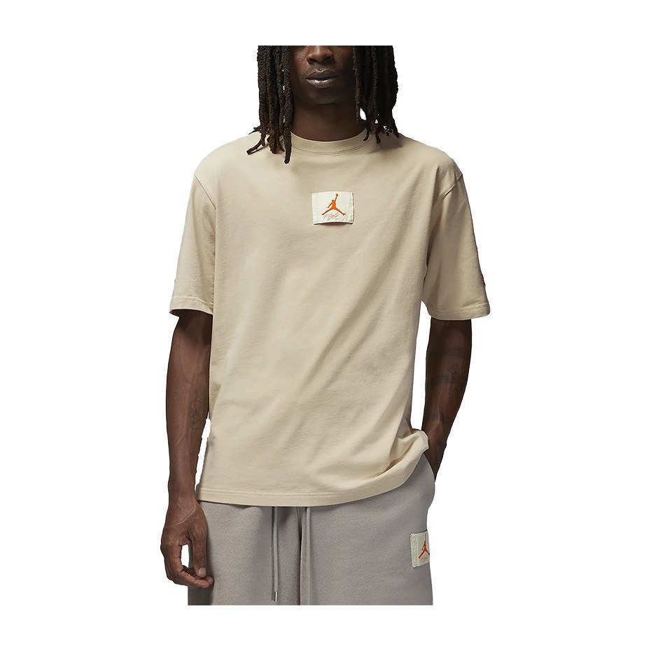 Jordan x Shelflife Logo T-Shirt Beige