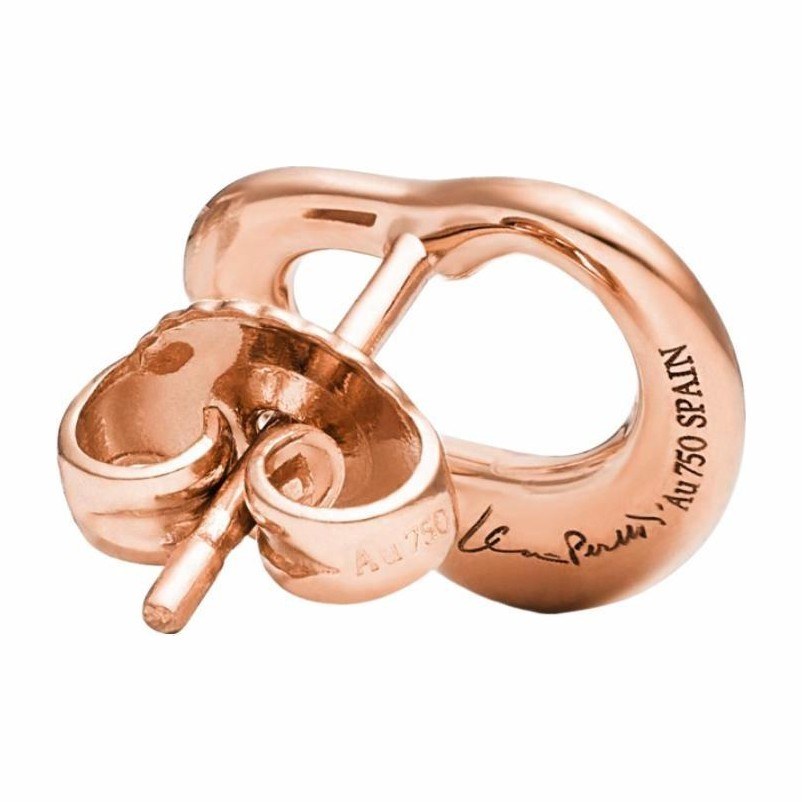 Tiffany & Co. Elsa Peretti Open Heart 18K Rose Gold Earrings