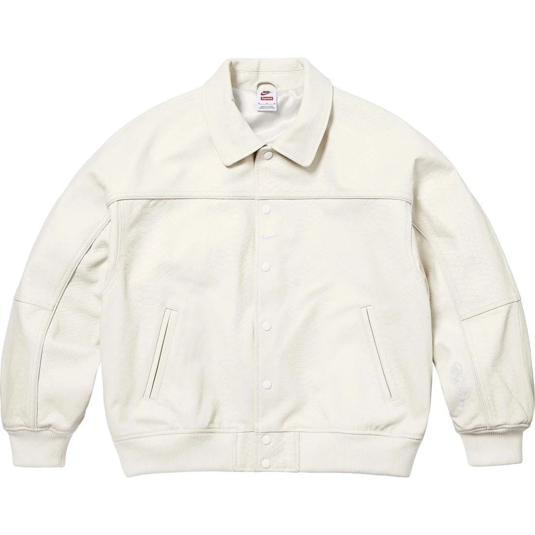 Supreme x Nike Leather Varsity Jacket
