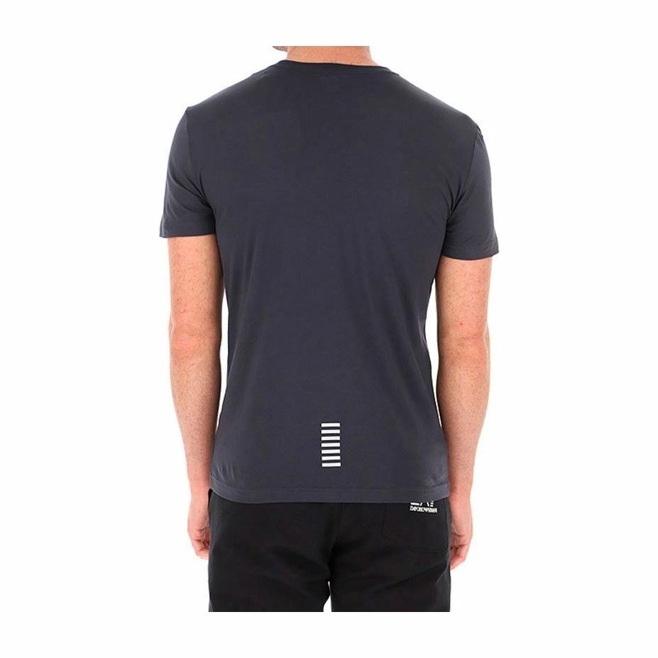 Emporio Armani EA7 Letter Print T-Shirt Black