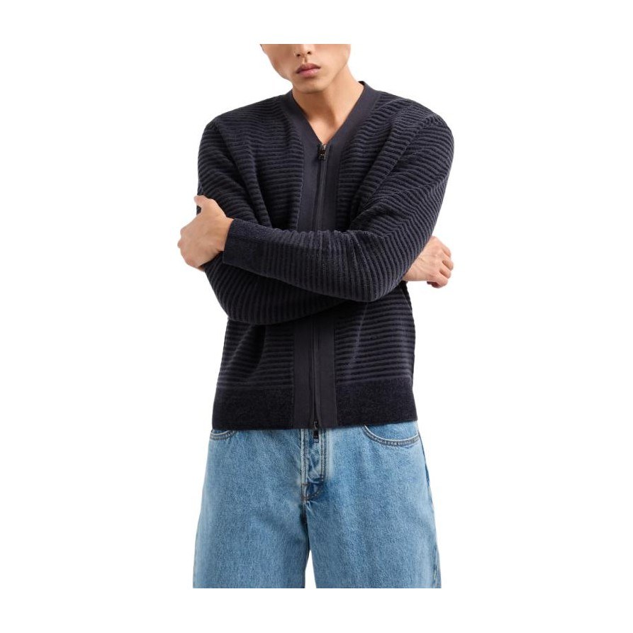 ARMANI EXCHANGE V-Neck Knit Navy