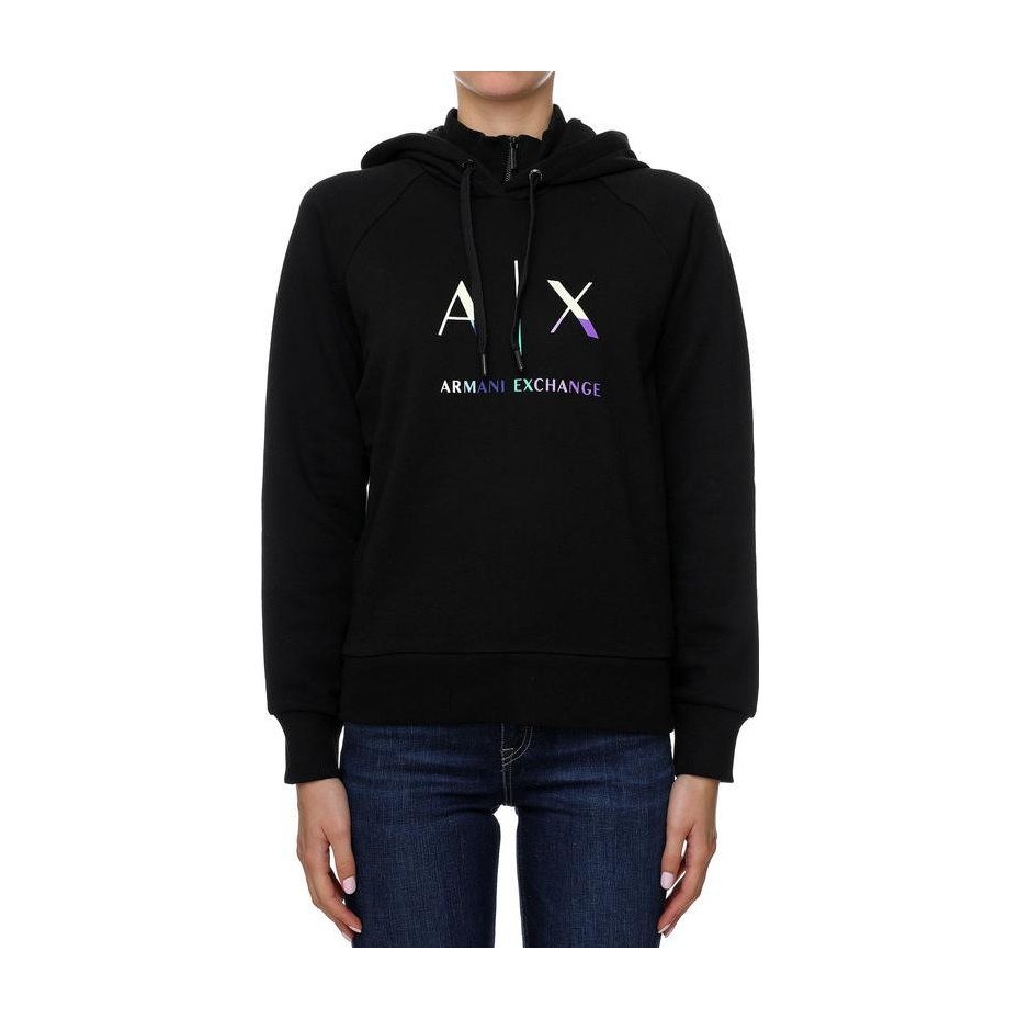 Armani Exchange SS23 Logo Hoodie Black