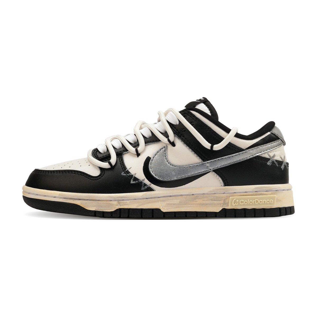 Nike Dunk Leather 806 Planet Silver Ink 2