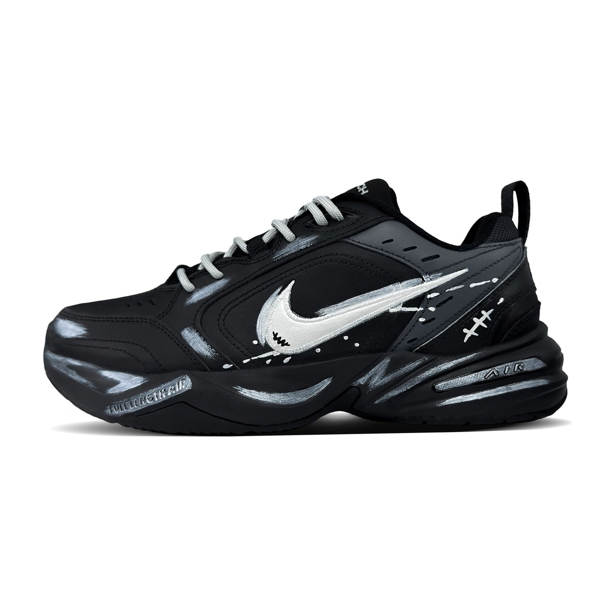 Nike Air Monarch 4 Black Silver
