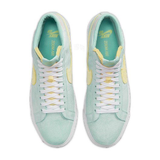 Nike Blazer Mid Green Yellow Pink