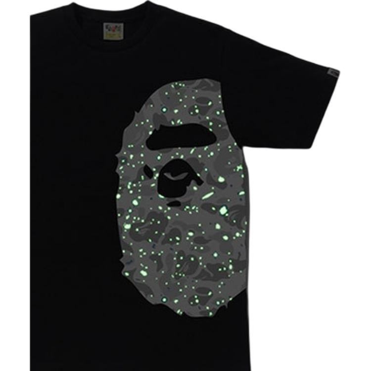 A BATHING APE BAPE Space Camo Big Head Tee