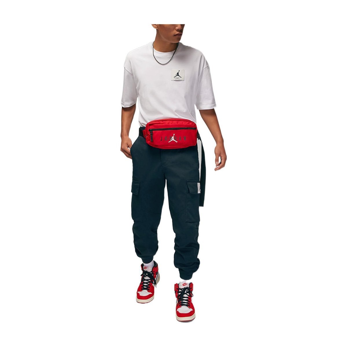 Jordan Logo Snap Pants Black