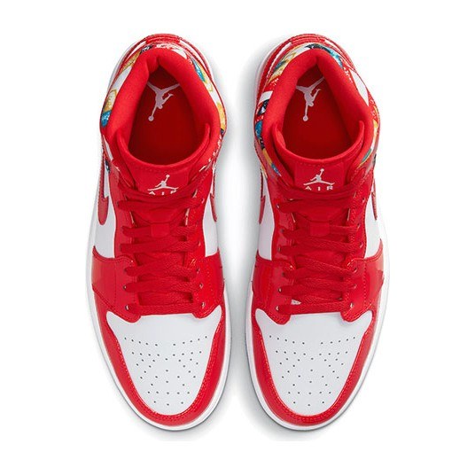 Jordan Mid Retro Basketball Red White
