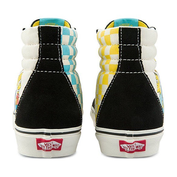 Vans SK8 High The Simpsons Black White