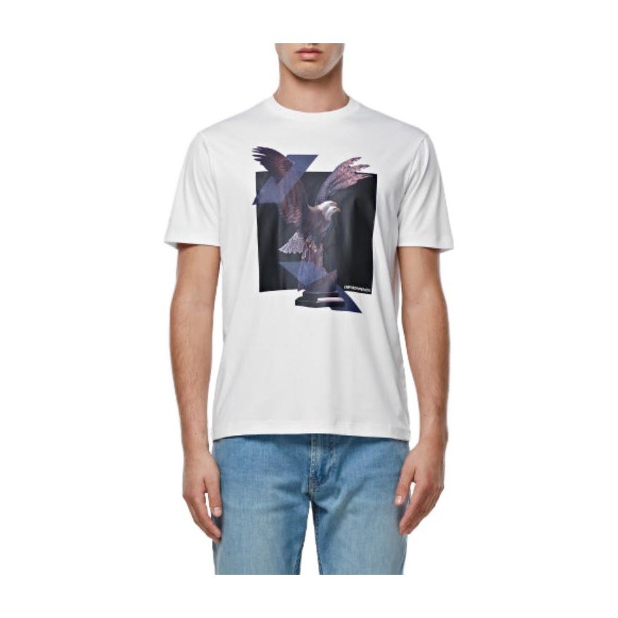 Emporio Armani Eagle Print T-Shirt White